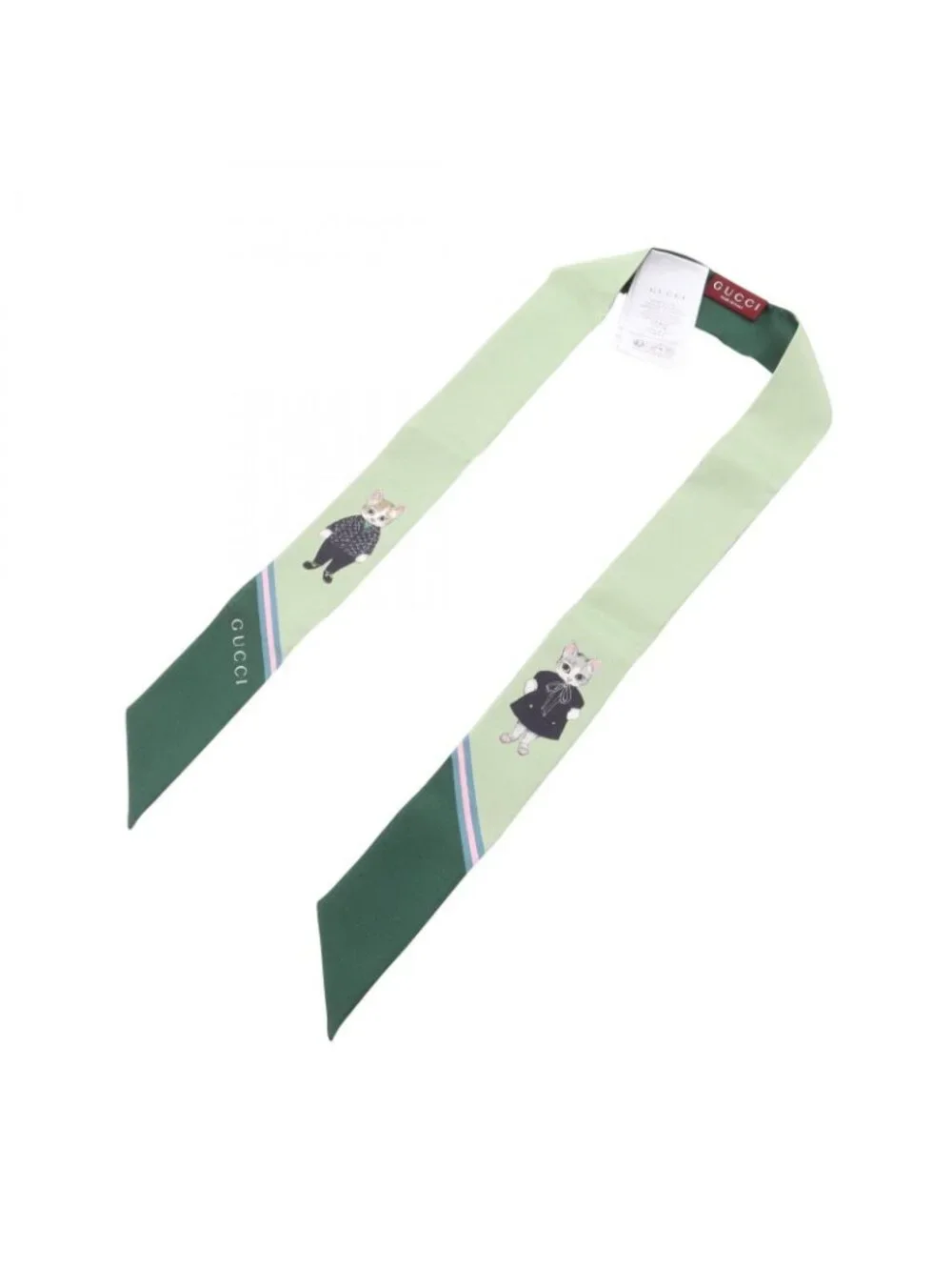 Gucci Scarf Yuko Higuchi Ribbon Silk